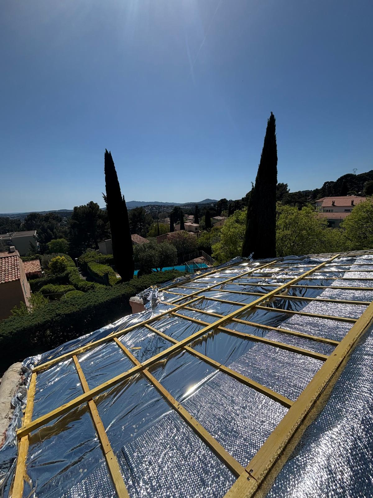 Mise en place d'un écran sous-toiture HPV