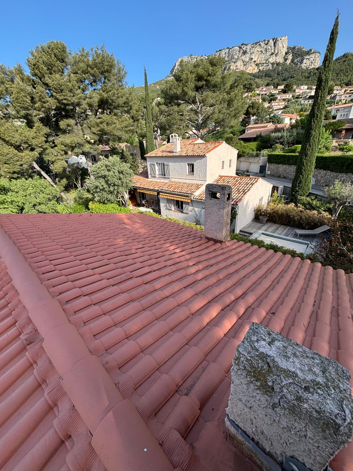 Toiture rénovée vue panoramique